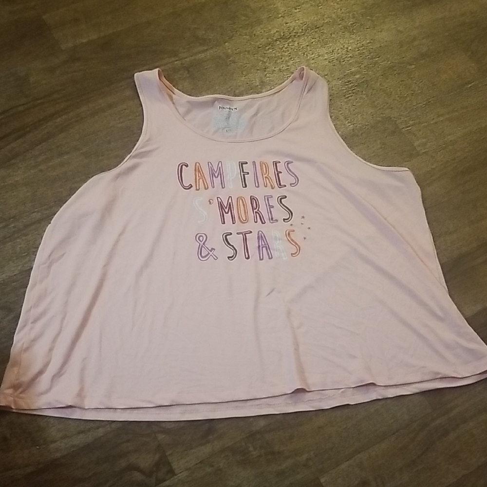 Pink Graphic Tank Top